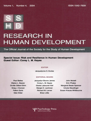 cover image of Risk and Resilience in Human Development